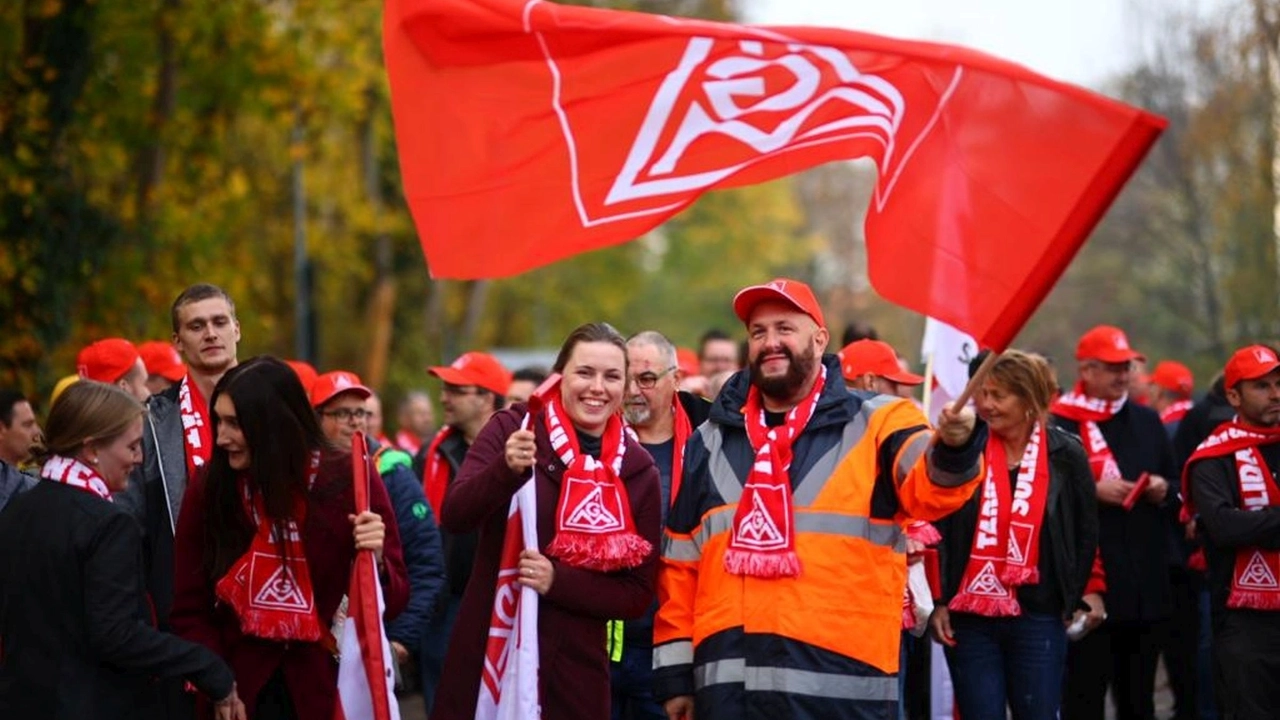 Warnstreik RIBE Schwabach / Bayern