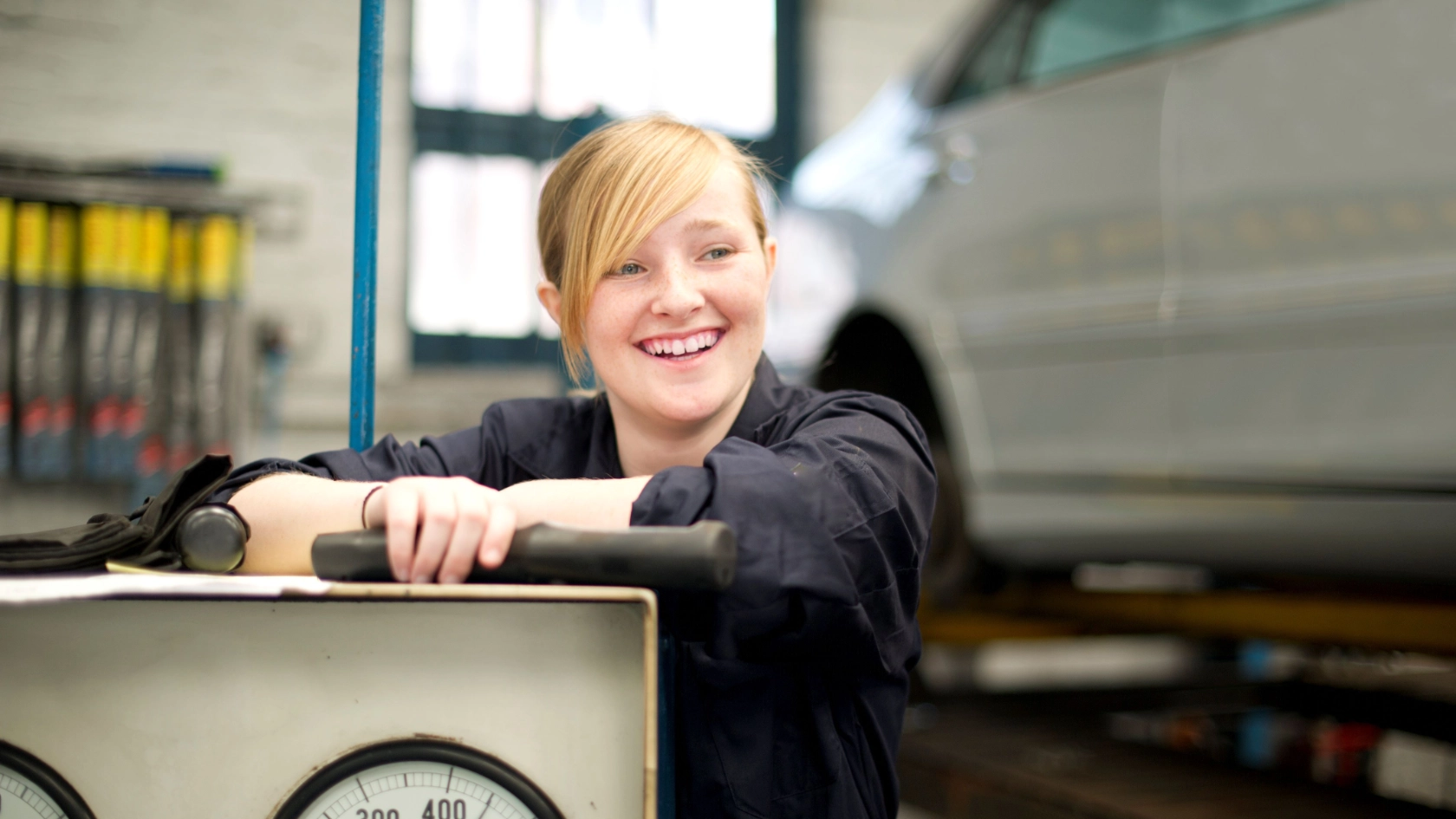 Zufriedene Auszubildende