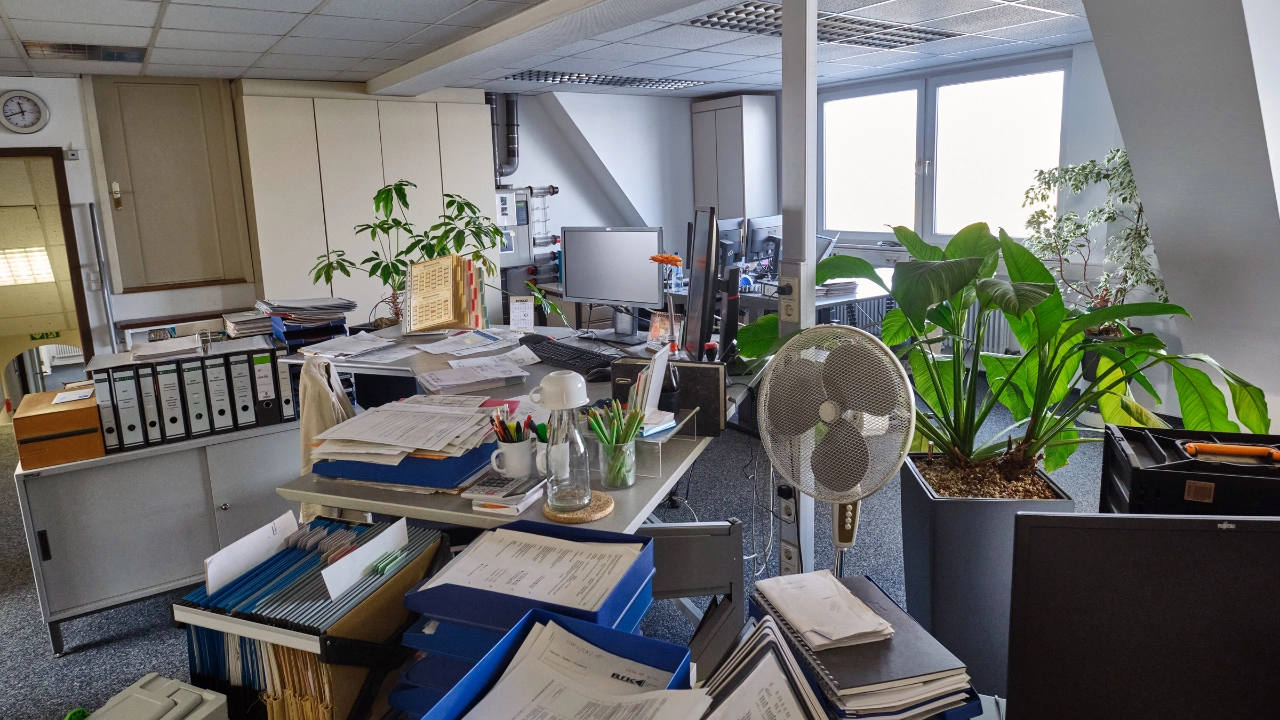 Ein Büro im Gardena Werk in Gerstetten-Heuchlingen