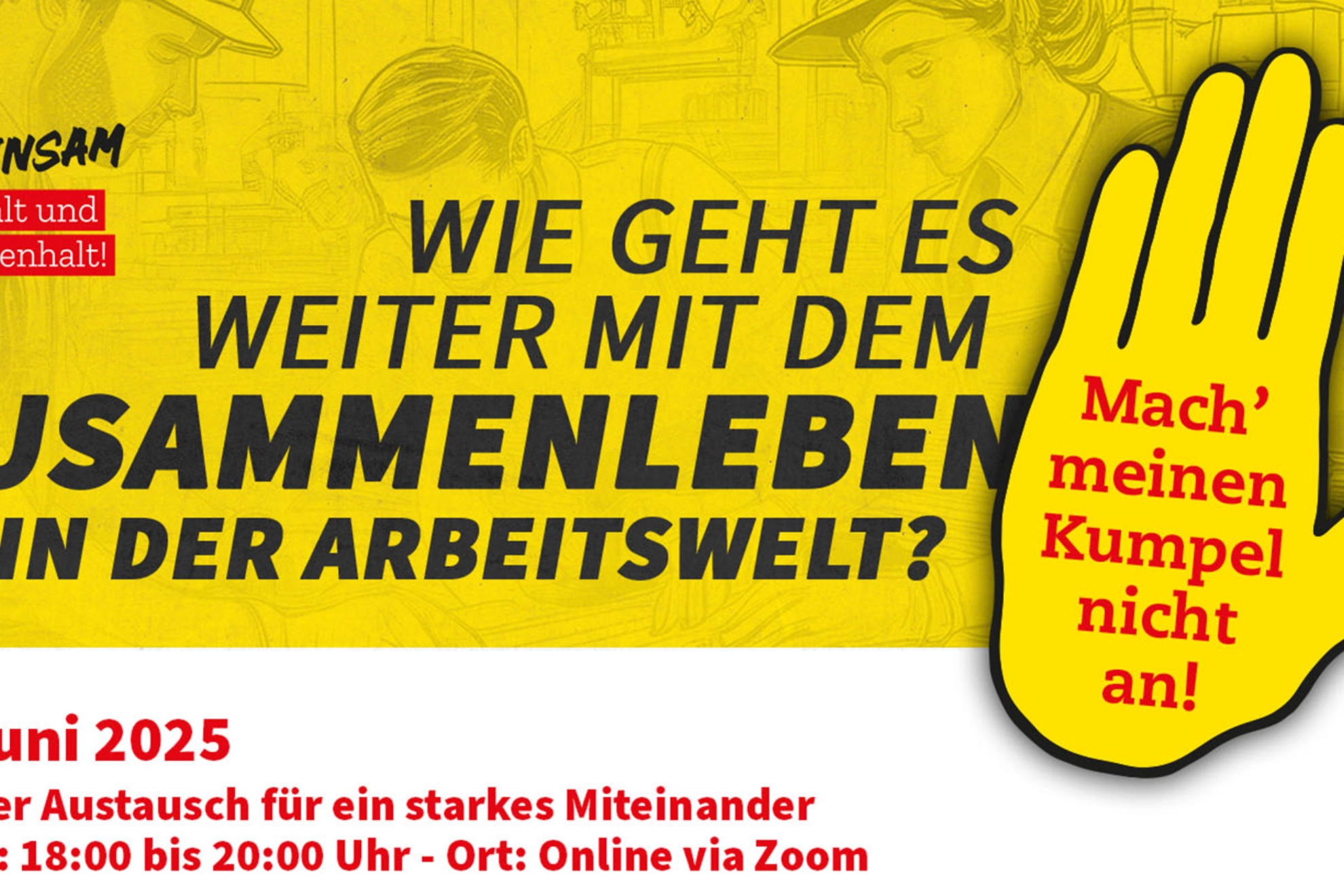 Einladung Online-Austausch 3.6.2025