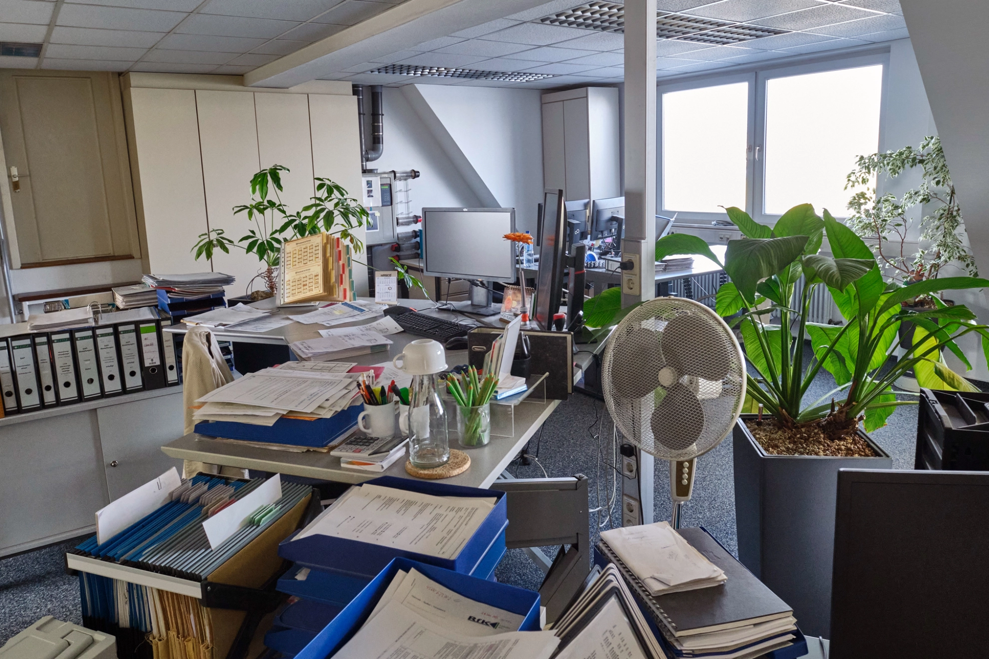 Ein Büro im Gardena Werk in Gerstetten-Heuchlingen
