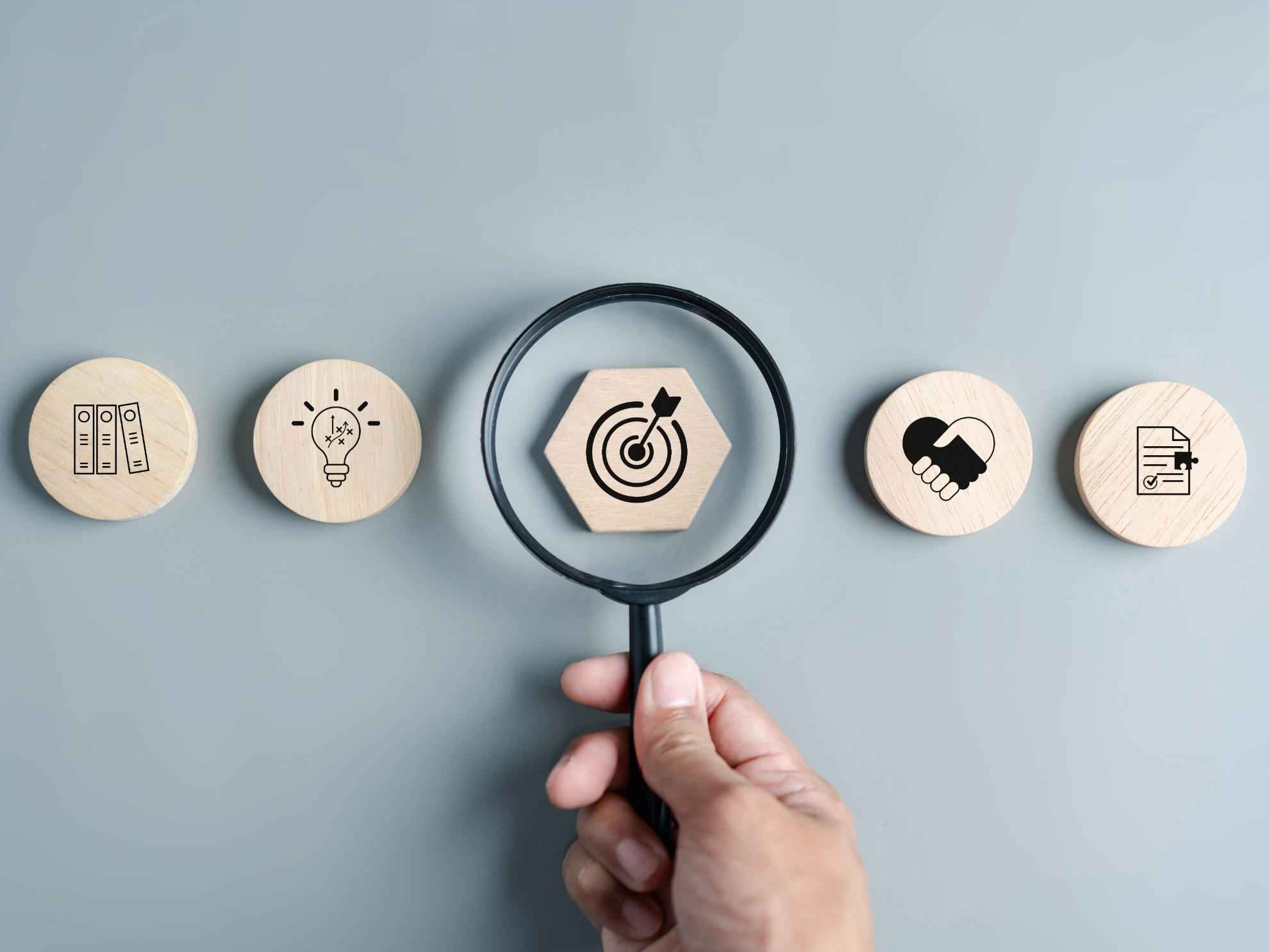 Business growth success achievement PDCA concept, step stair or ladder for planning development leadership and customer target group