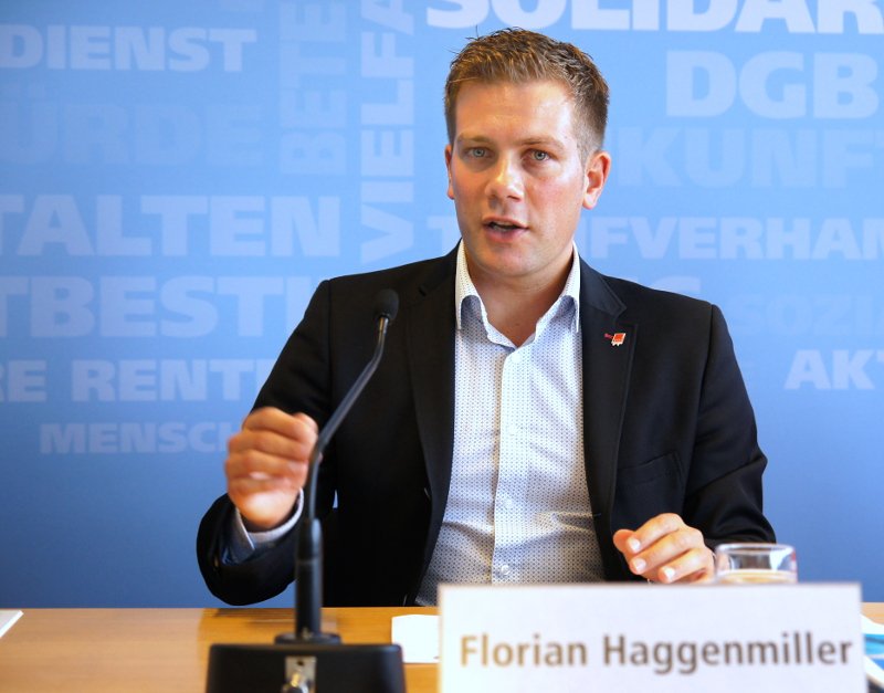 DGB-Bundesjugendsekretär Florian Haggenmiller